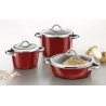 Sautepanne m/lokk - Silit Vitaliano Rosso Ø28 cm / 7.5 cm dyp