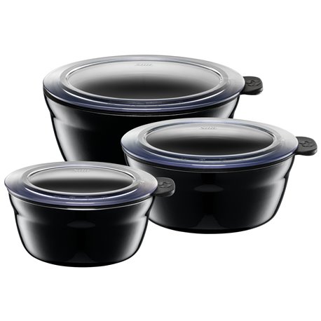 Fresh Bowls-Set 3tlg. Piano Black