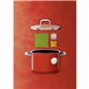 Gryte - Silit Quadro Red 18x18 cm 3.7 L