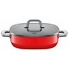 Sautepanne m/lokk - Silit Quadro Red 26x26 cm 2.0 L